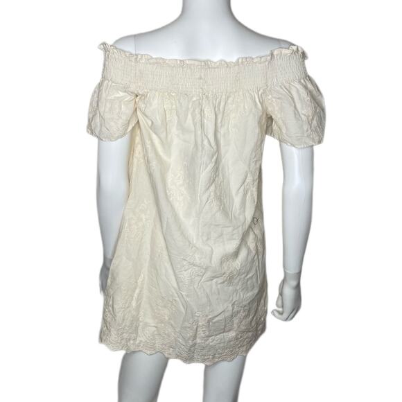 Romeo + Juliet Couture Women's Canvas Off Shoulder Short Sleeve Mini Dress sz M - Picture 3 of 4